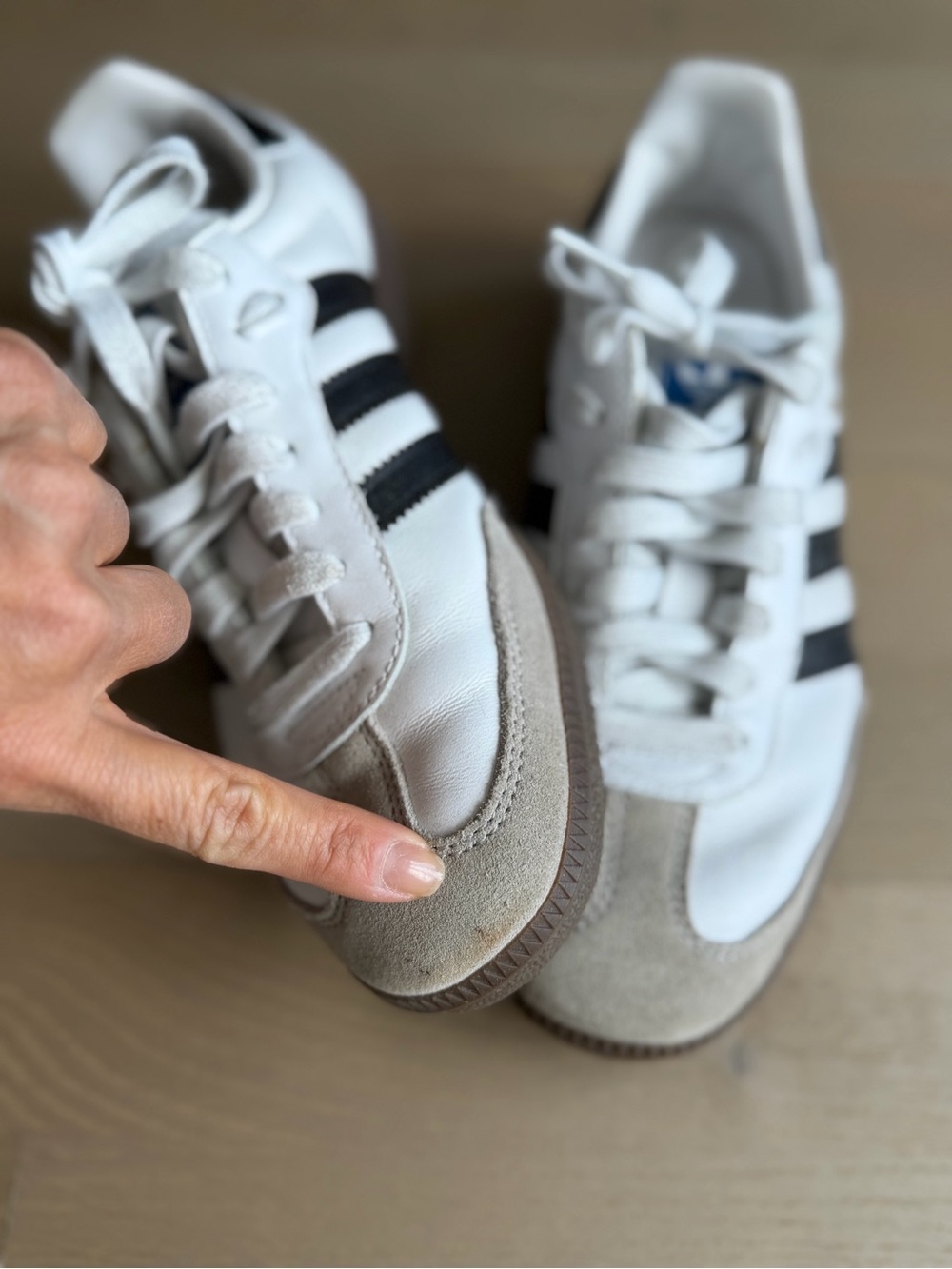 Adidas Samba OG Sneakers in White/Black - M5.5 / 7W - Picture 12 of 16